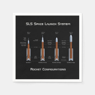 SLS Space Launch System Rockets Napkin