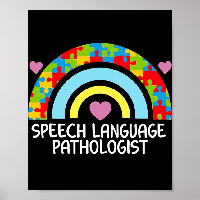 SLT Speech Language Pathologist Speech Therapy  Poster (Front)