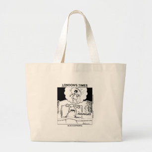 Slug Nightmares Funny Cartoon Gifts & Tees Large Tote Bag