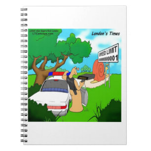 Slug Traffic Cop Funny Notebook