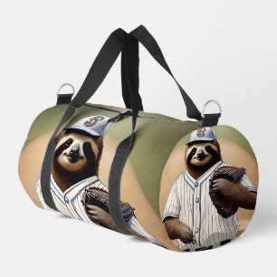 "Slugger Sloth: Slow and Steady at the Plate" Duffle Bag