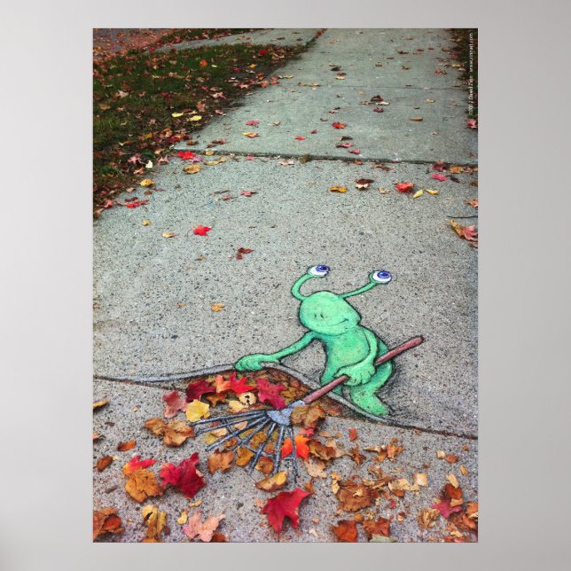 sluggo the lazy leaf-raker poster (Front)