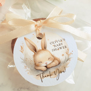 Slumber Bunny Boys Baby Shower Favour Tags