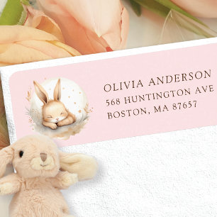 Slumber Bunny Girls Baby Shower Address