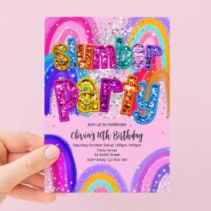 Slumber Party Birthday Invitation