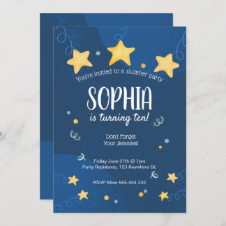 Slumber Party Invitation Sleepover Birthday