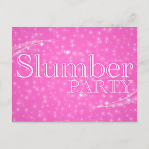 slumber party invitations : starshine