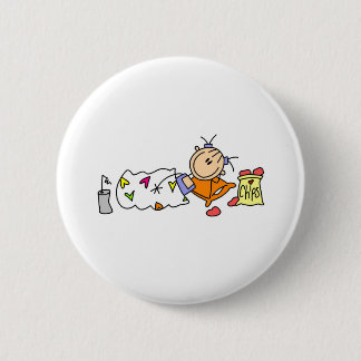Slumber Party Joy 2 Inch Round Button