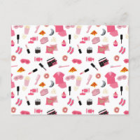 Slumber Party Pink Girl Kids Pattern