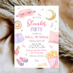 Slumber Party Sleepover Girl Spa Pink Birthday Invitation<br><div class="desc">♥ A fun invitation for your little ones birthday party!</div>