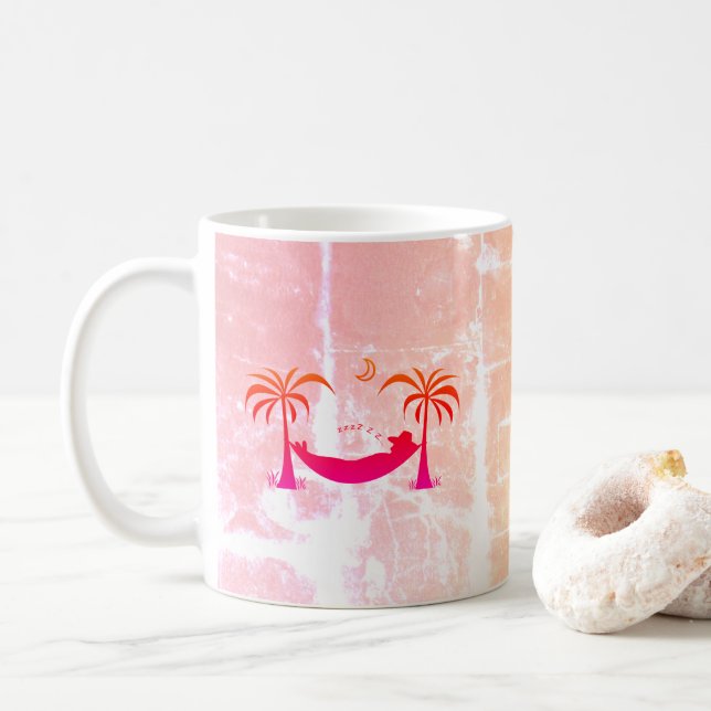 Slumbering Hammock Coffee Mug (With Donut)