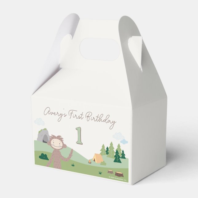 Slumberkins Bigfoot Birthday Favor Box (Front Side)