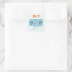 Slumberkins Hammerhead Thank You Square Sticker