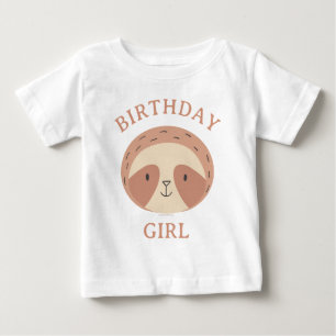 Slumberkins Sloth Birthday Girl Baby T-Shirt