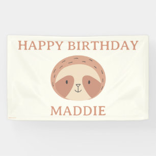 Slumberkins Sloth Birthday Yard Sign