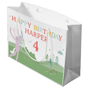 Slumberkins Unicorn Birthday  Large Gift Bag