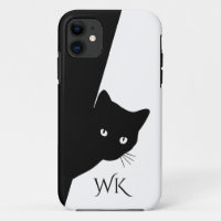 Sly Black Cat Monogram