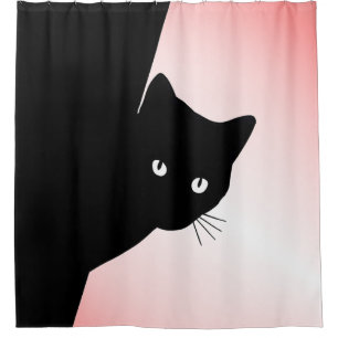Sly Black Cat Pink