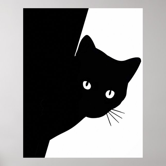 Sly Black Cat Poster (Front)