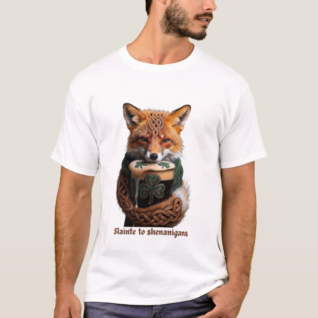 Sly Emerald Fox Toast T-Shirt  (Devant)