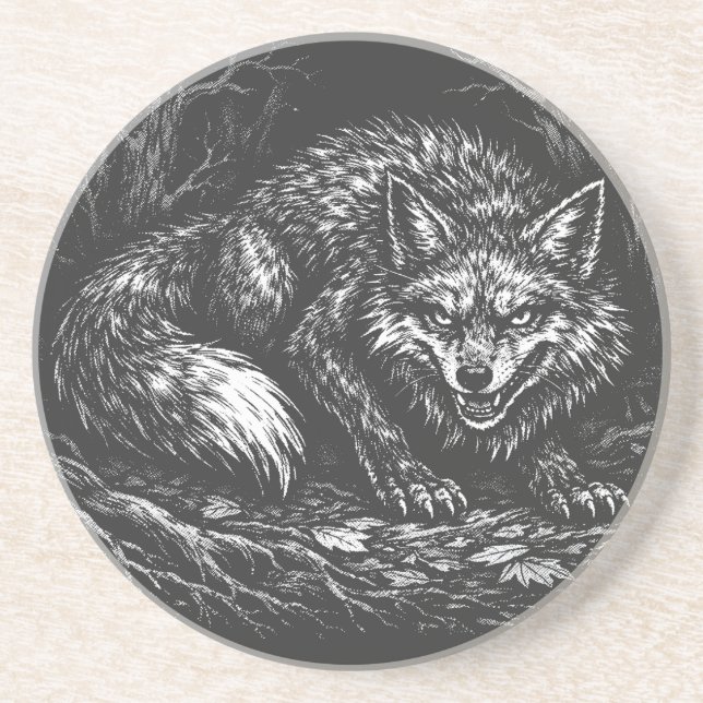 Sly Forest Fox — by BurnsInHell Coaster (Front)