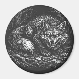 Sly Forest Fox — by BurnsInHell Magnet
