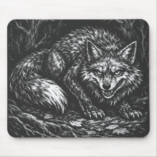 Sly Forest Fox — by BurnsInHell Mouse Pad