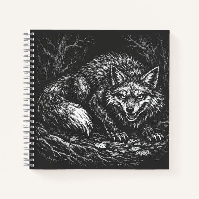 Sly Forest Fox — by BurnsInHell Notebook (Front)