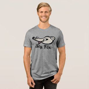 Sly fox dad's gonna catch you.. graphic t-shirt Tri-Blend shirt