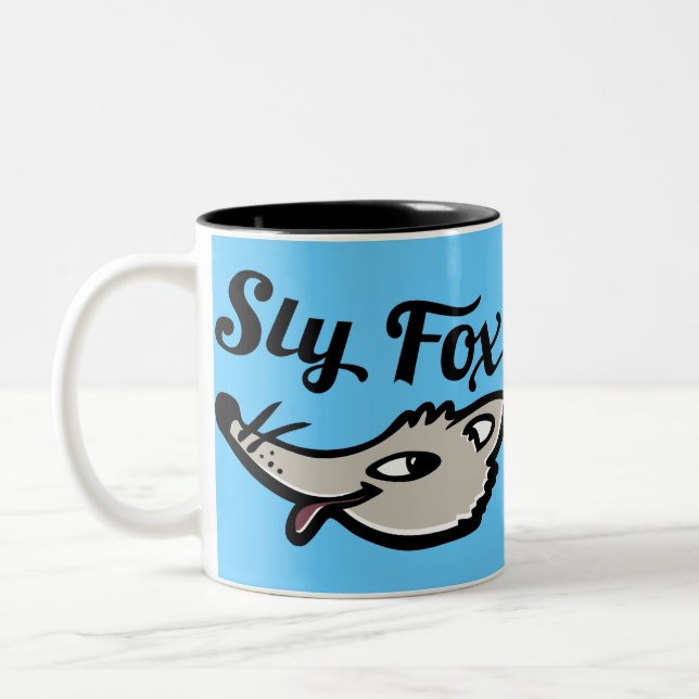 Sly fox graphic mug blue/black (Left)