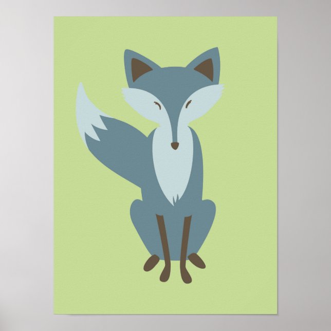 Sly Fox Nursery Art Poster (Front)