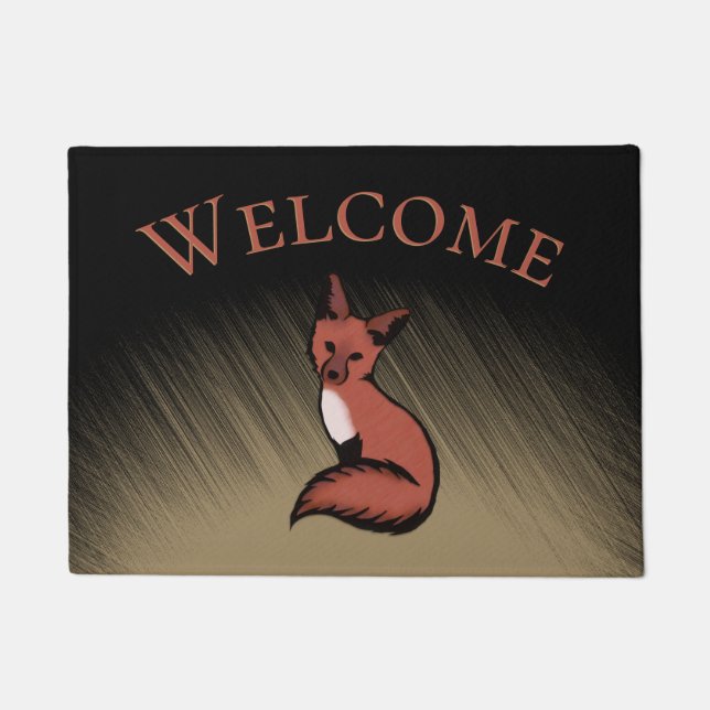 Sly Foxy Fox Welcome Doormat (Front)