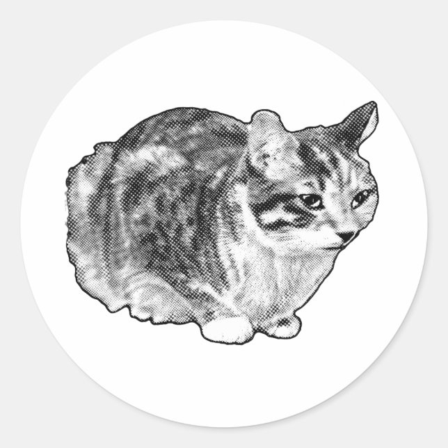 Sly Loaf, Dotted Charm Classic Round Sticker (Front)