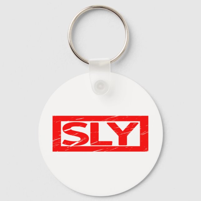 Sly Stamp Keychain (Front)