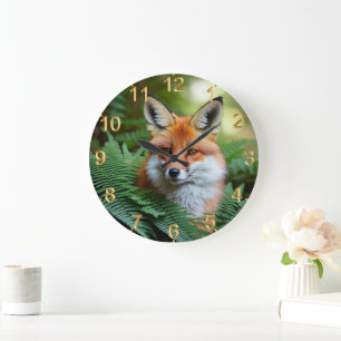 Sly The Orange Fox,  Wall Clock