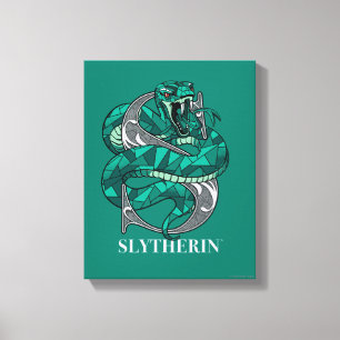 SLYTHERIN™ Crosshatched Emblem Canvas Print