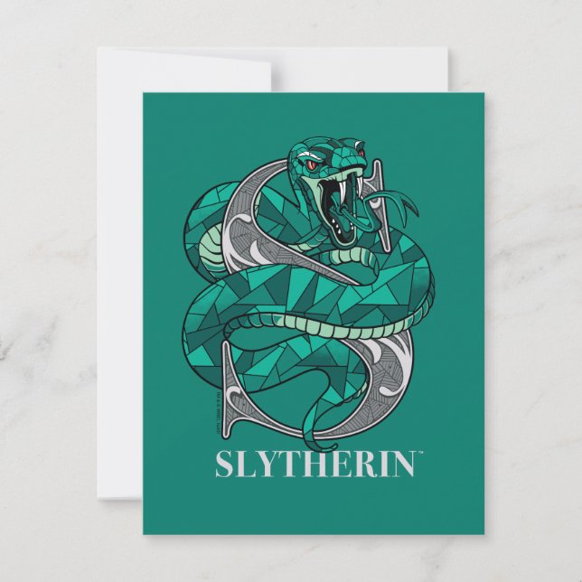 SLYTHERIN™ Crosshatched Emblem Card (Front)