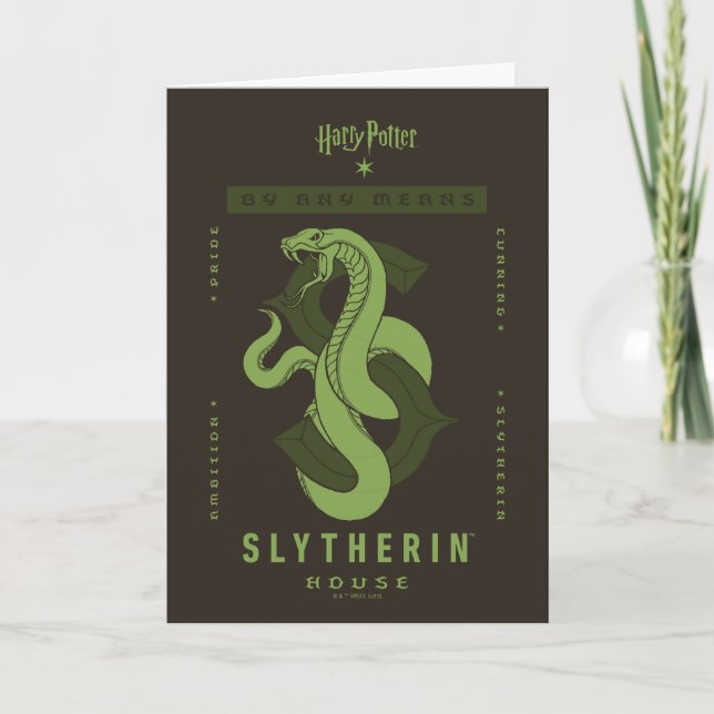 SLYTHERIN™ House By Any Means Card (Front)