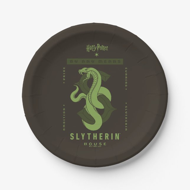 SLYTHERIN™ House By Any Means Paper Plate (Front)