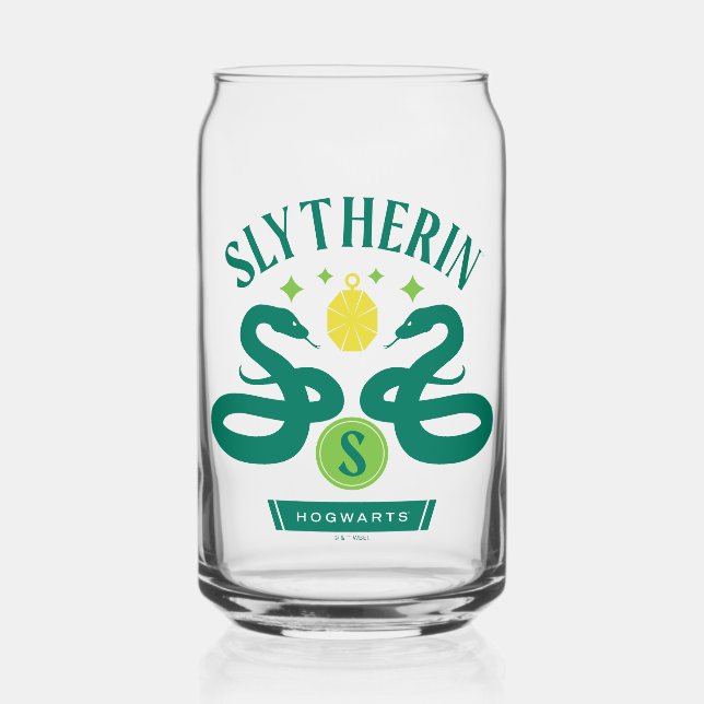 SLYTHERIN™ House Double Snake Locket Graphic Can Glass (Front)