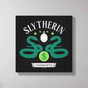 SLYTHERIN™ House Double Snake Locket Graphic Canvas Print