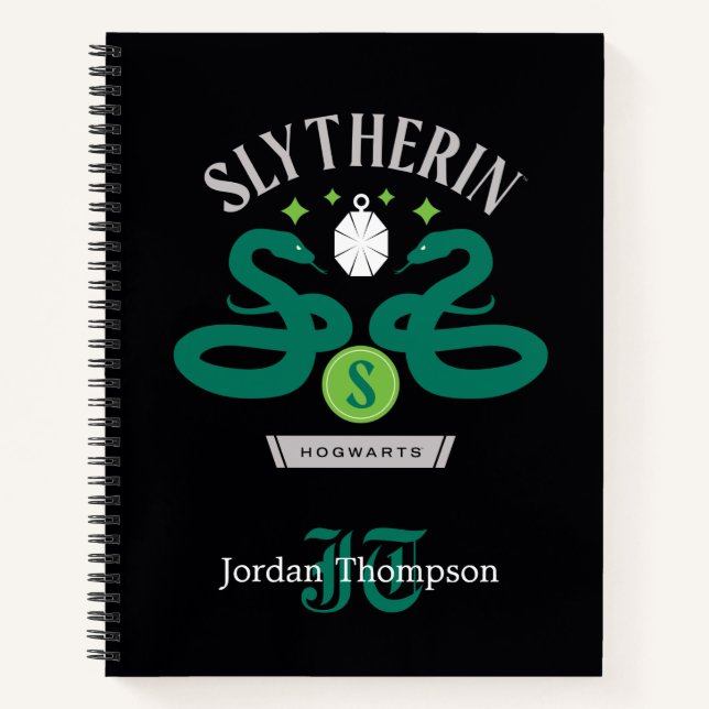 SLYTHERIN™ House Double Snake Locket Graphic Notebook (Front)