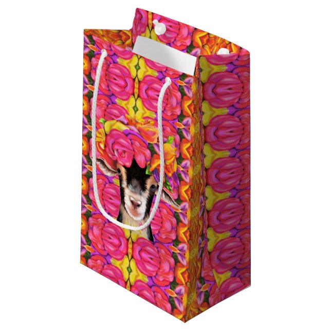 Sm Gift Bag Posey the Goat (Front Angled)
