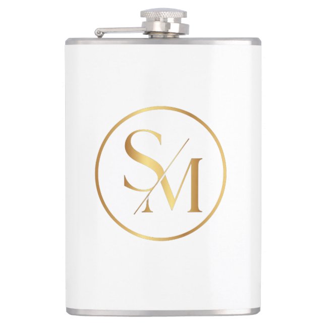 SM Minimal Modern Design Hip Flask (Front)