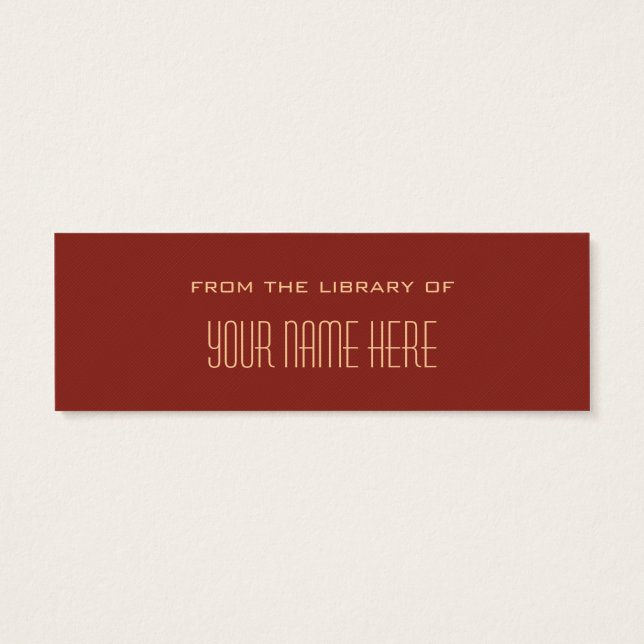 Sm. Modern Bubbles Bookmark - Beige (Back)