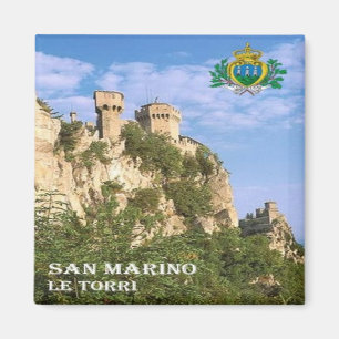 SM - San Marino - The Two Towers Magnet