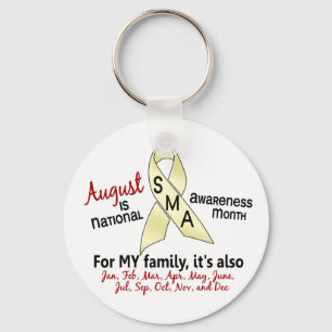 SMA Awareness Month August 2.2 Keychain