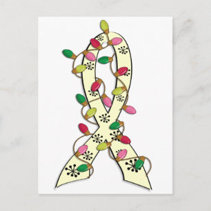 SMA Christmas Lights Ribbon Holiday Postcard