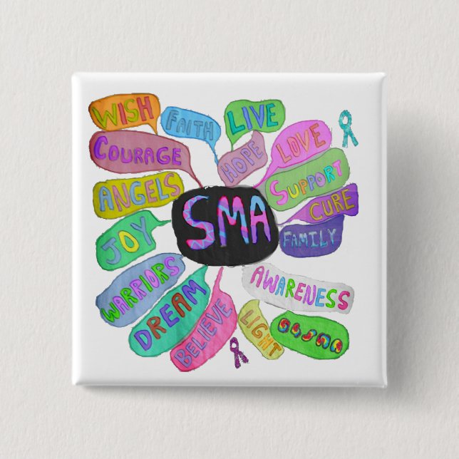 SMA Empowerment 2 Inch Square Button (Front)
