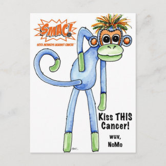 SMAC! Sock Monkeys Against Cancer - NoMo Postcard